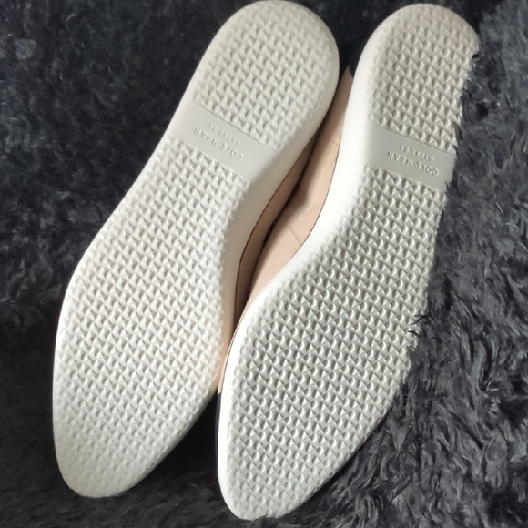 Cole Haan Beige and Black Quilted Loafers - Picture 8 of 8